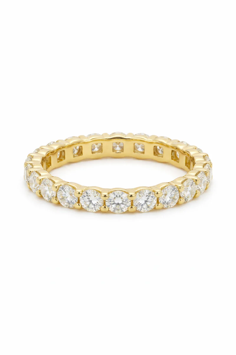 Round Brilliant Eternity Band