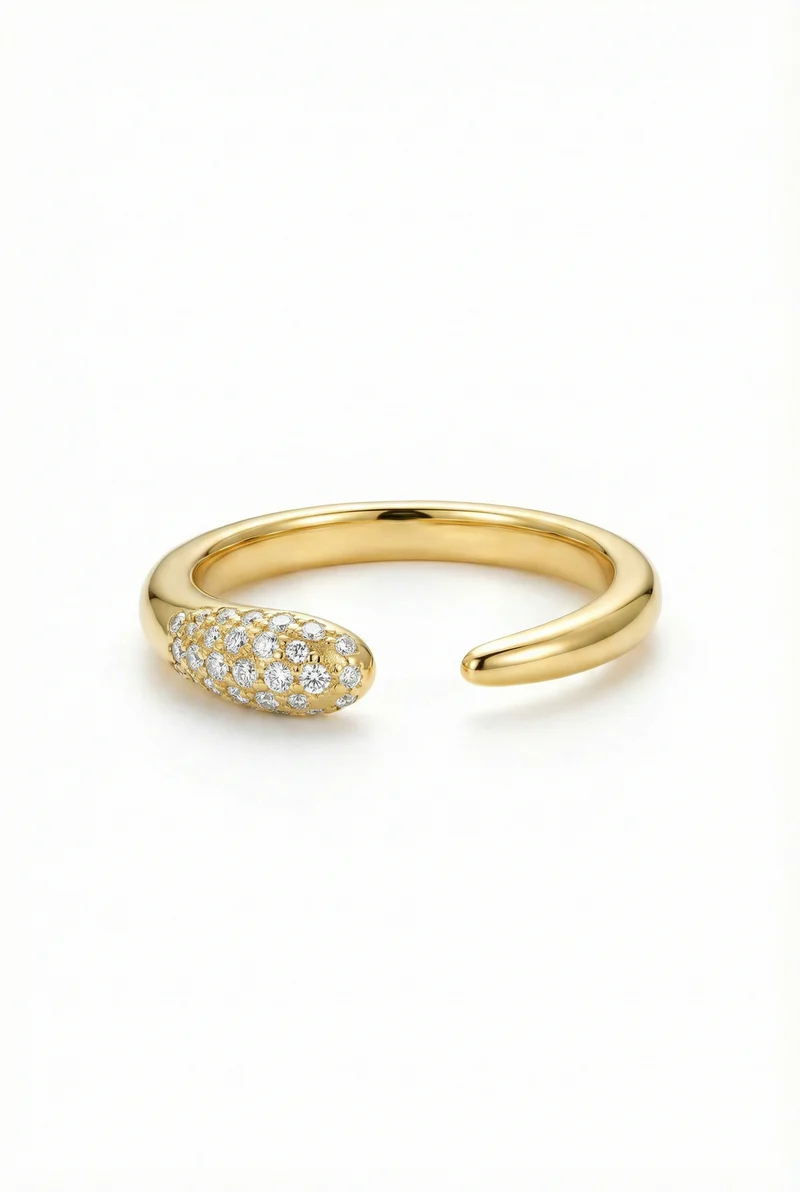 Asymmetrical Open Cuff