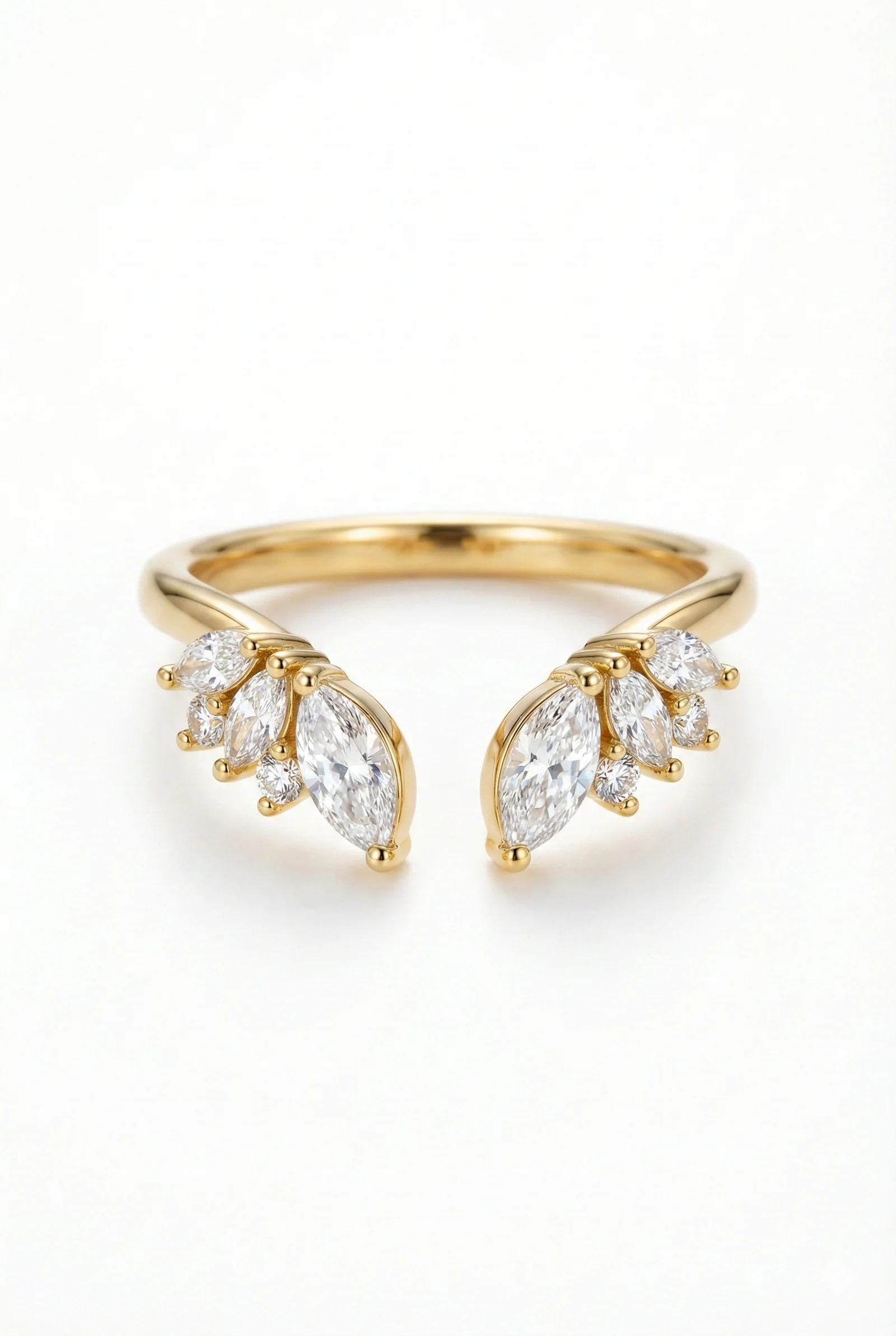 Marquise Diamond Open Cuff