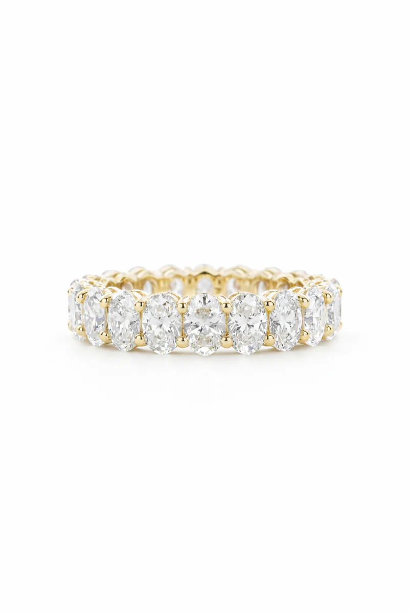Oval Diamond Eternity Band