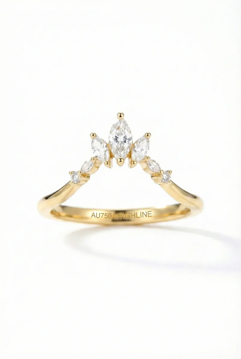 Marquise Chevron Band