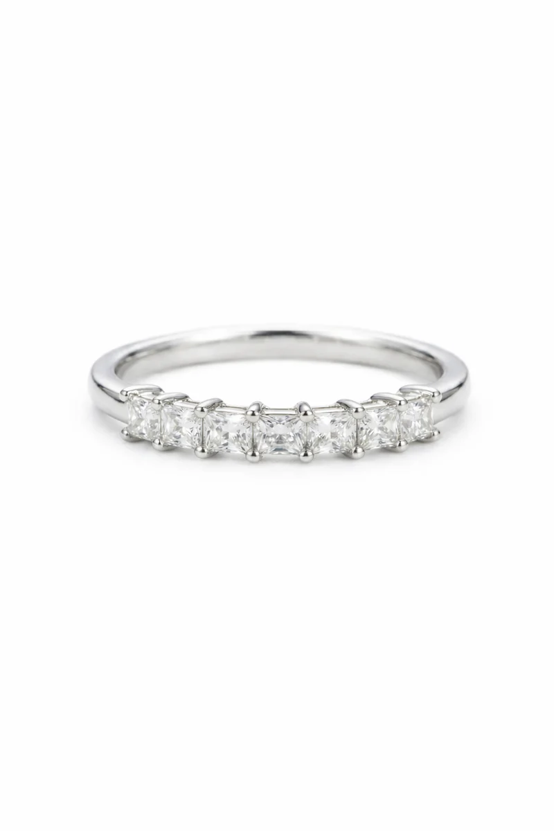 Princess Cut Eternity Band
