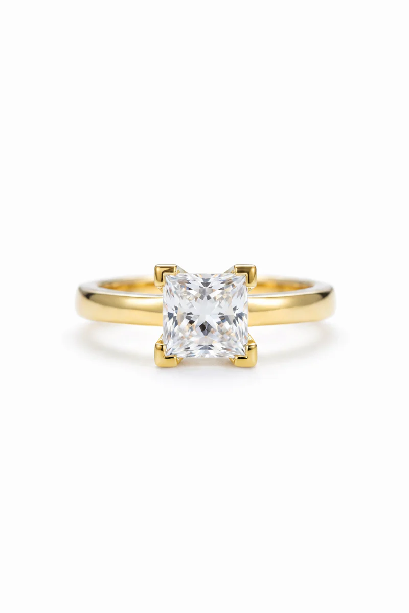 Princess Cut Solitaire Ring